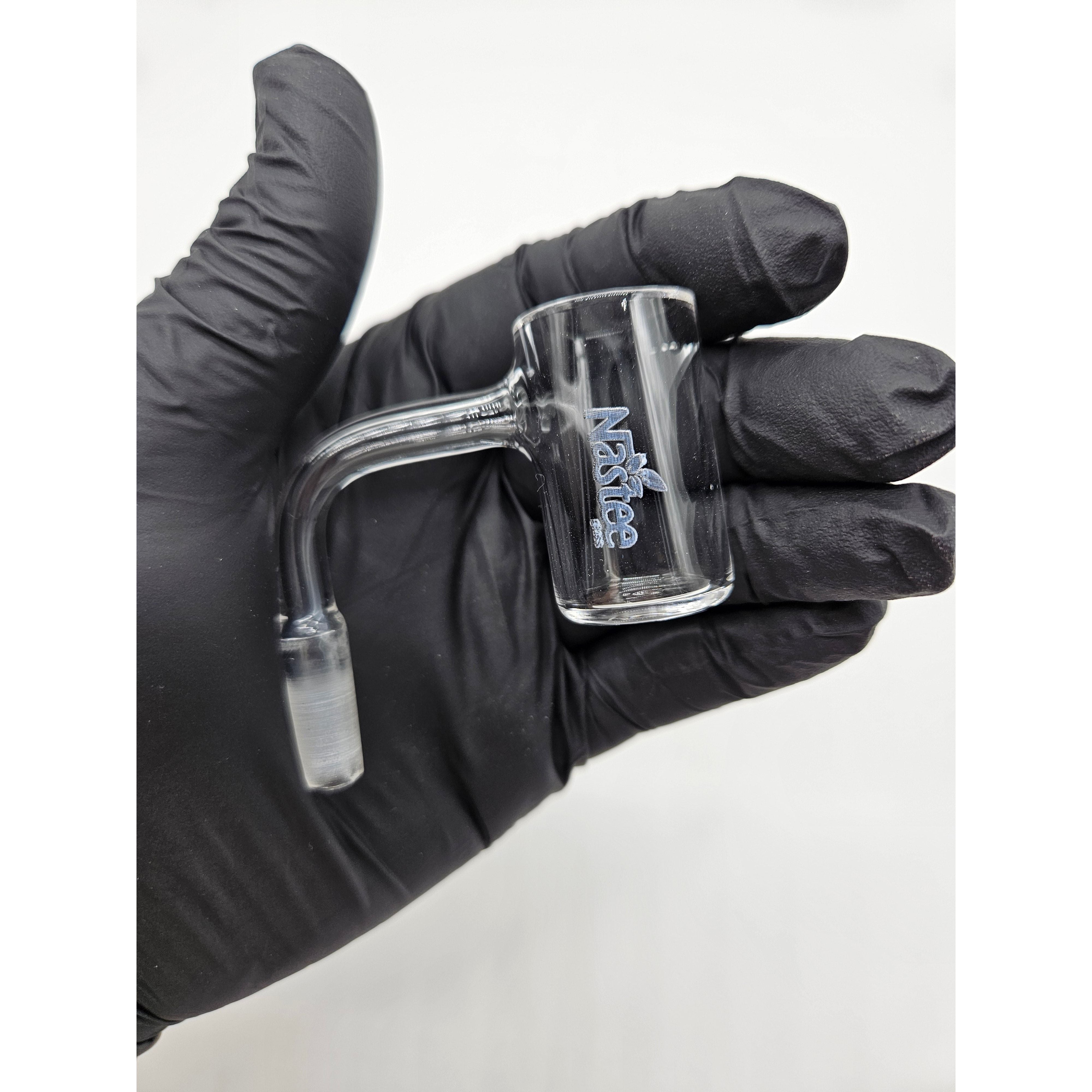 Nasteeglass quartz banger with beveled flat top