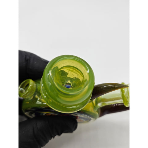 Limedrop Donut Dry Pipe By Freeekglass