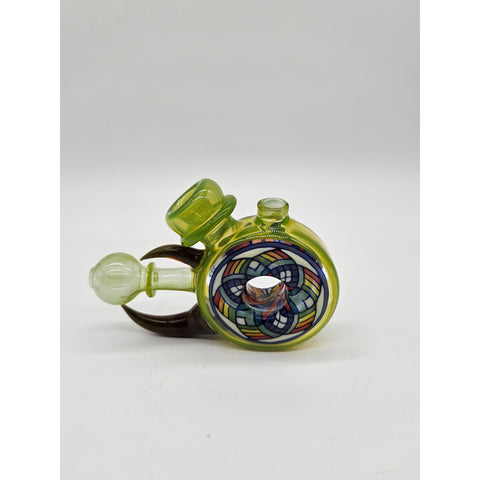 Limedrop Donut Dry Pipe By Freeekglass