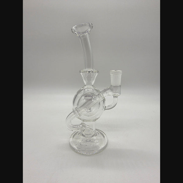 Vaspeglass clear ball rig — all welds and structure on full display.