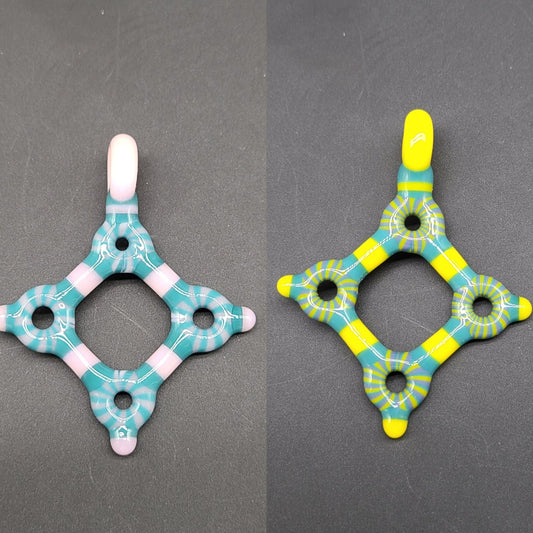 Kaja Glass 4 Circle Diamond Pendants