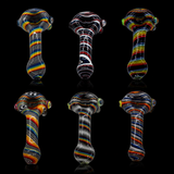 KJH Glass single-section spoons - all six colorways