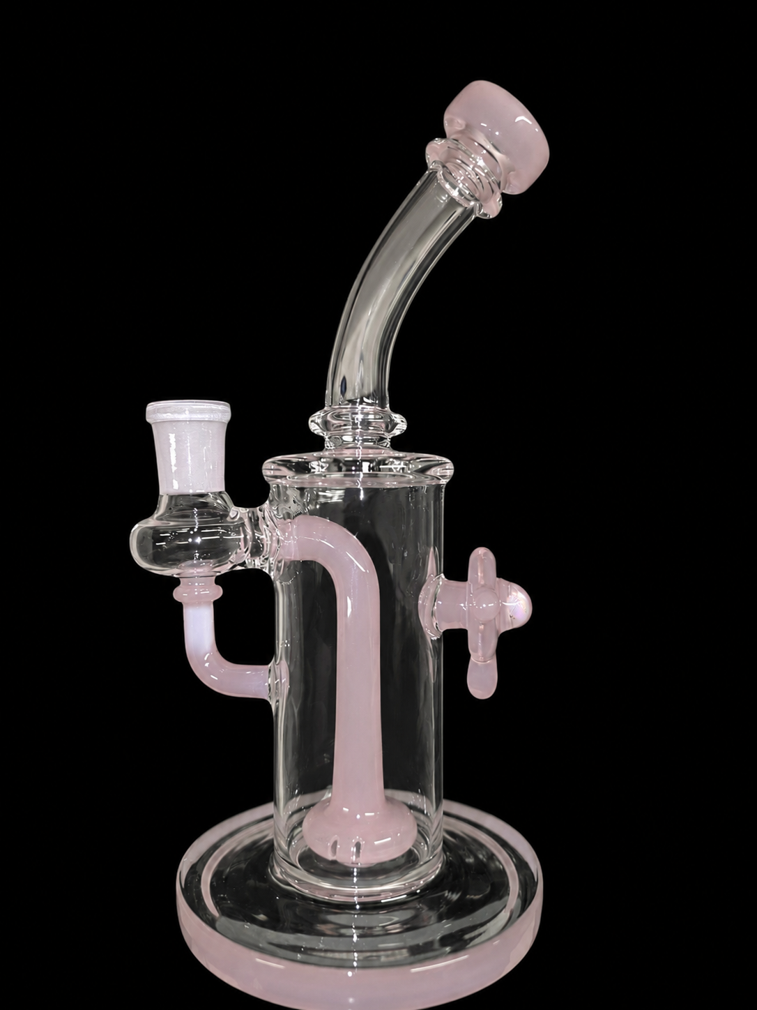 OJ Flame banger hanger in CFL pink — studio shot on black background.