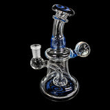 OJ Flame mini wig wag banger hanger in Blue Dream — studio shot on black background.