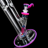 KJH Glass straight tube - base and downstem detail