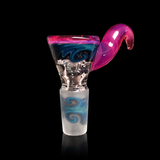 KJH Glass straight tube - matching pink horn slide
