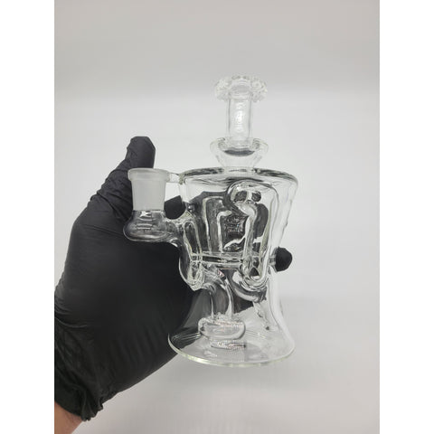 Clear Gillcycler By Rowdy Glass